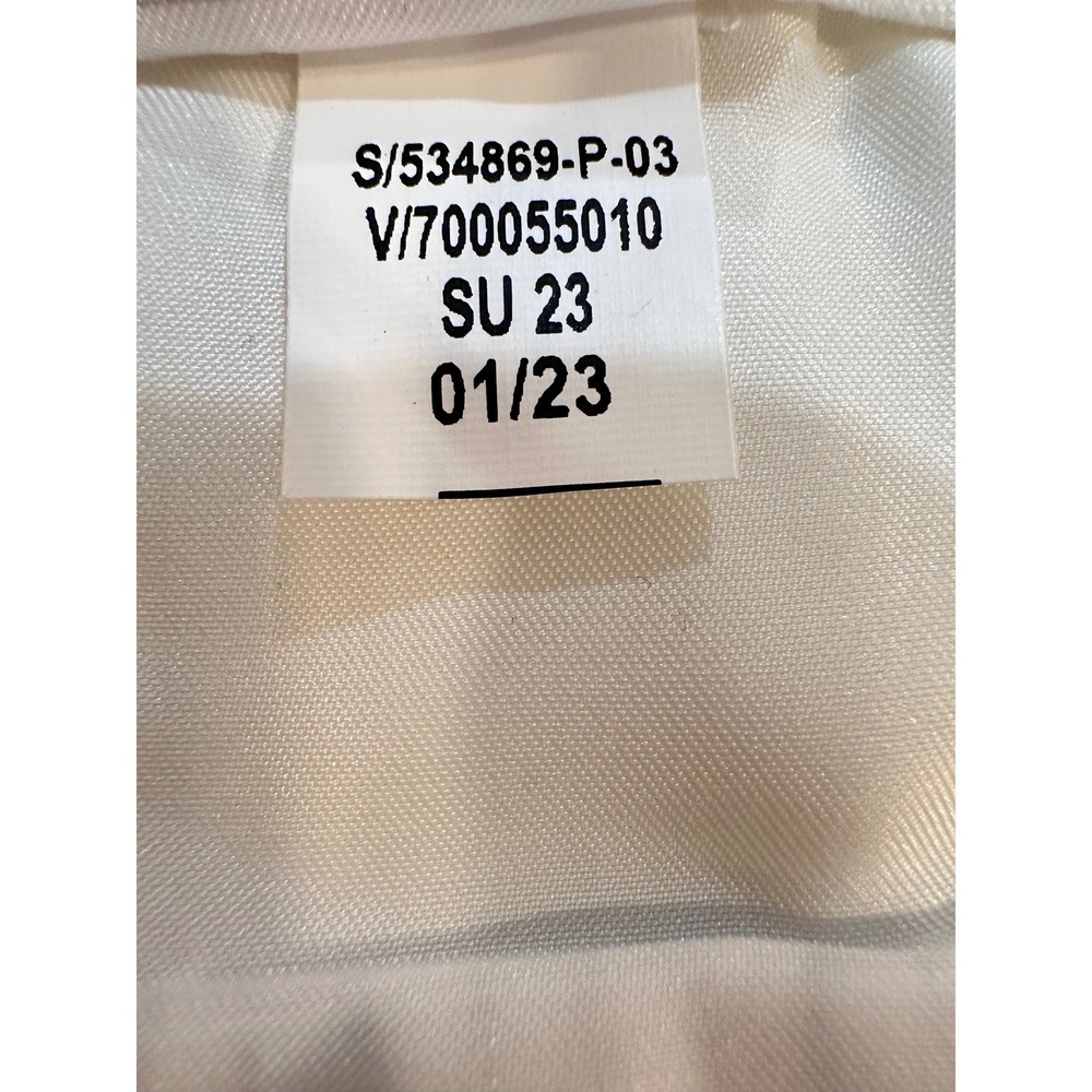 Banana Republic Sloan Pants Womens 16 White Pinstripe Slim Ankle Bi-Stretch Work - Picture 5 of 7